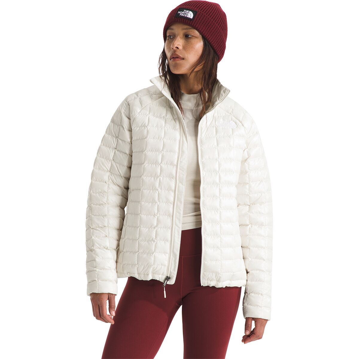 Image of The North Face ThermoBall Jacket - Women's White Dune, XXL