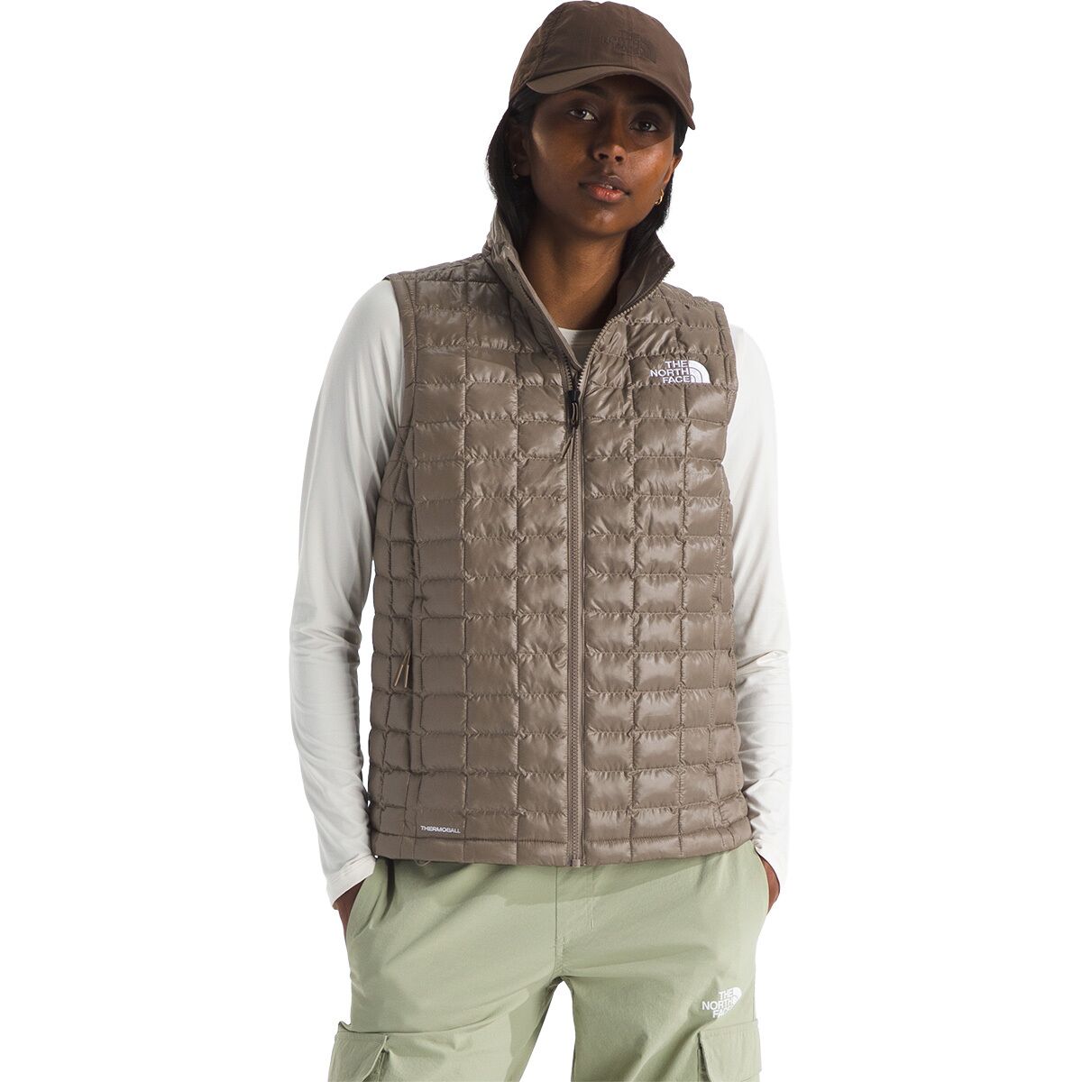 Image of The North Face ThermoBall Vest - Women's Mocha Brown, S