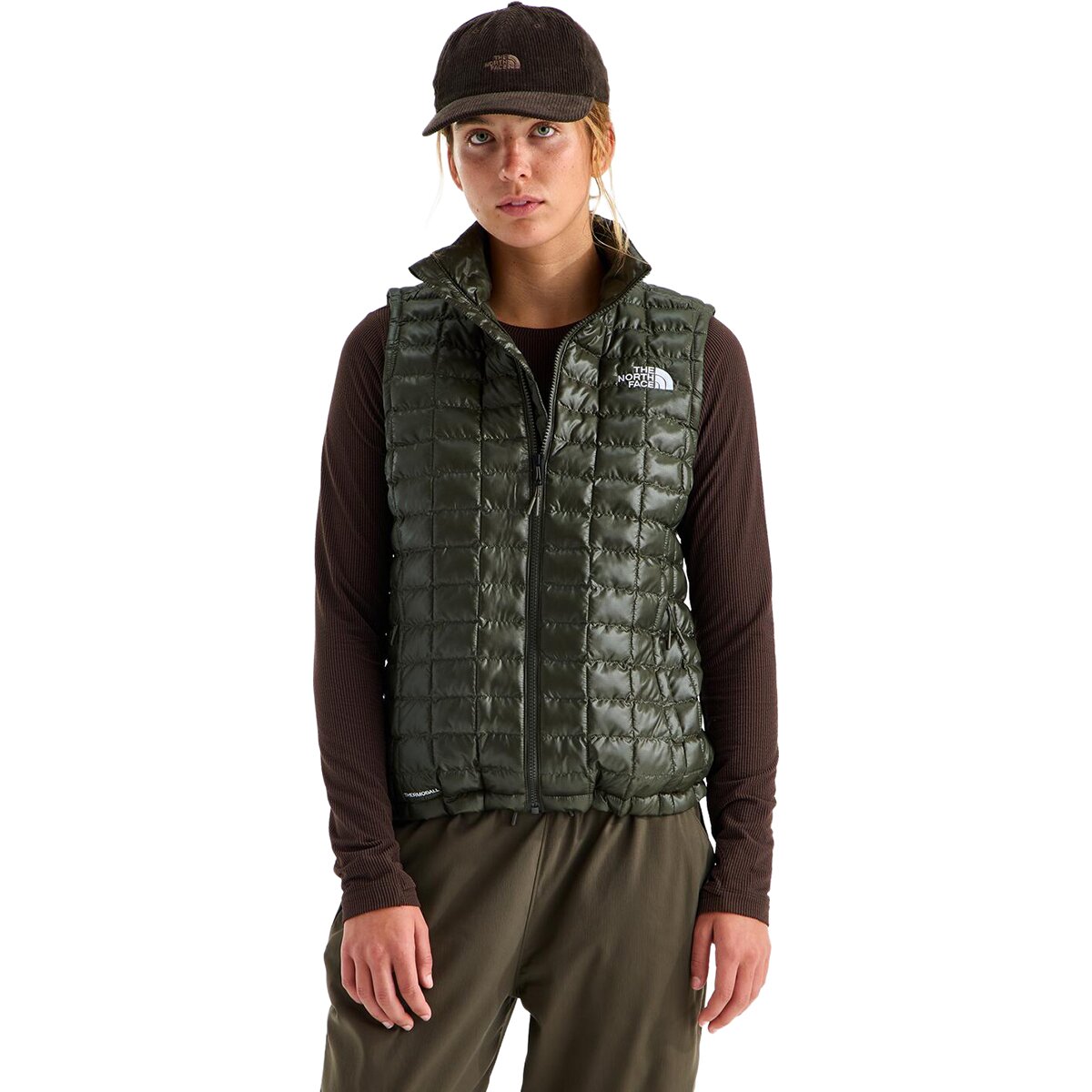 Image of The North Face ThermoBall Vest - Women's New Taupe Green, XL