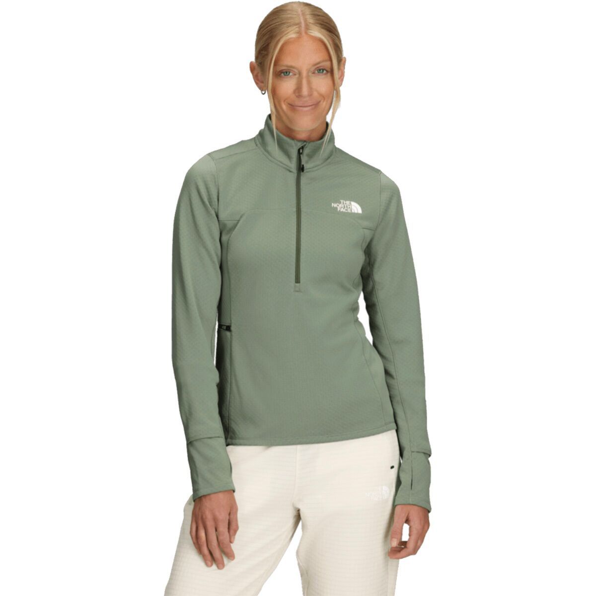 Image of The North Face Winter Warm Pro 1/4-Zip Top - Women's Slate Moss, M