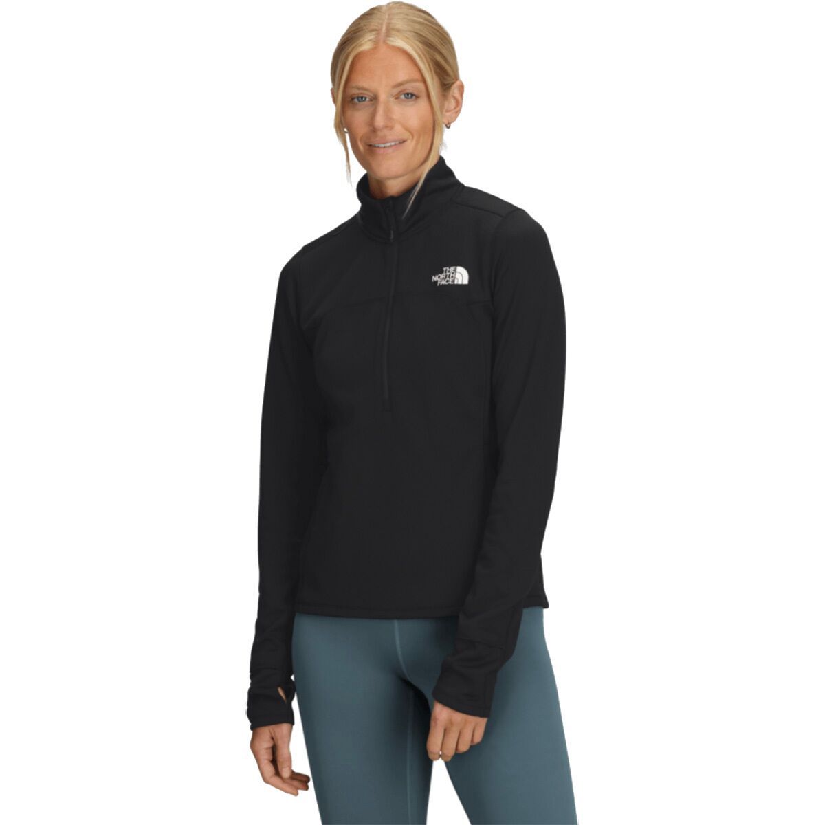 Image of The North Face Winter Warm Pro 1/4-Zip Top - Women's TNF Black, L