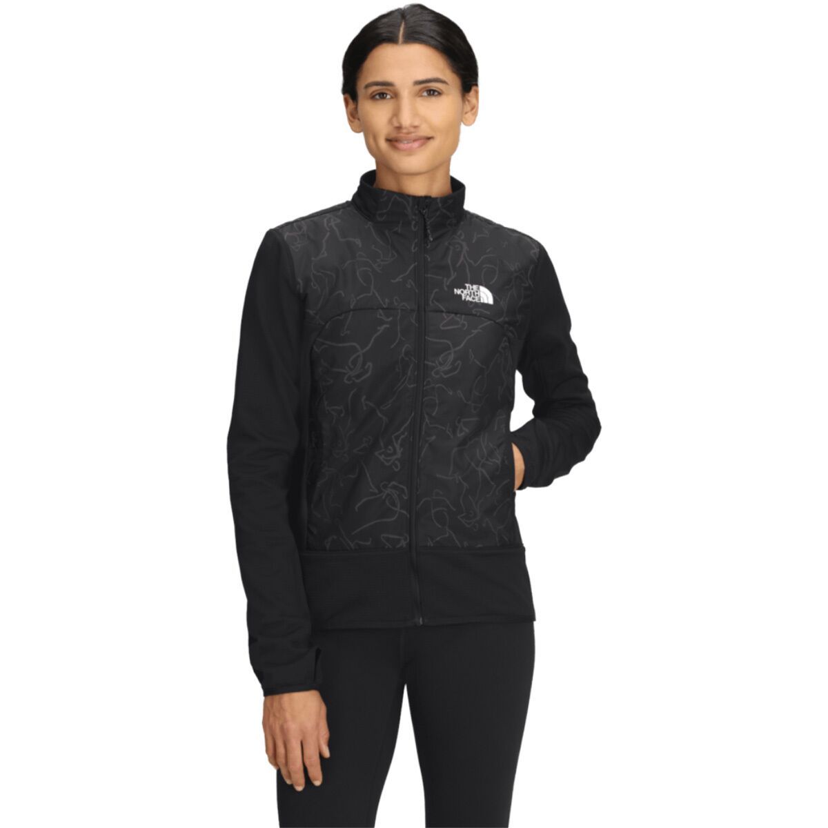 Image of The North Face Winter Warm Pro Print Jacket - Women's TNF Black Essentialism Print, S