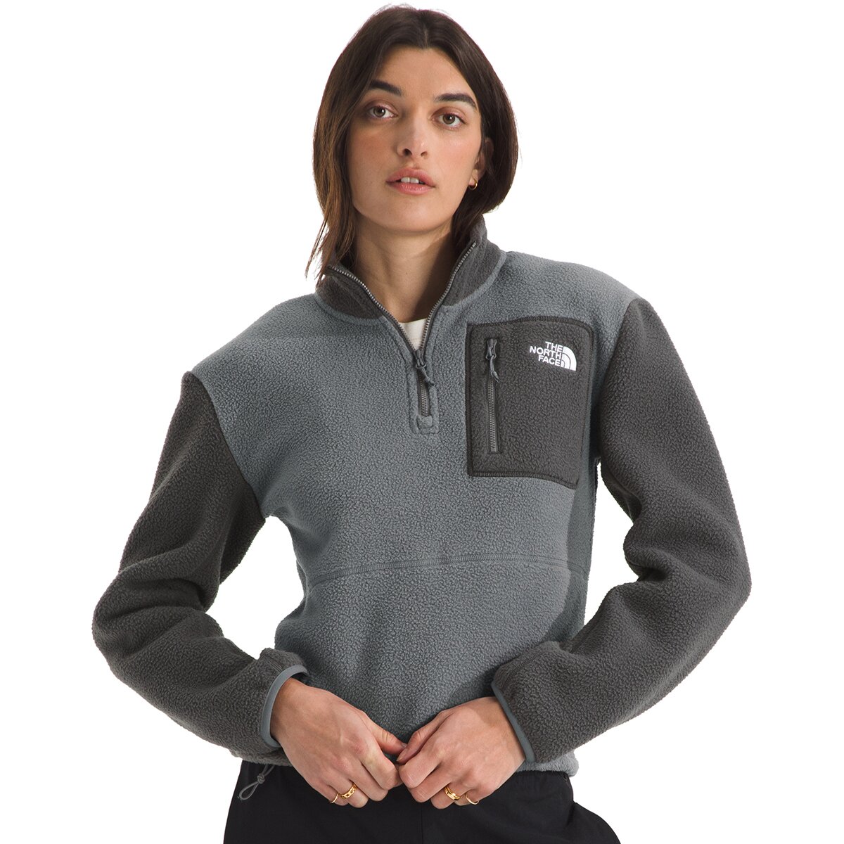 The North Face The North Face Yumiori 1/4-Zip Jacket - Women's Smoked Pearl/Anthracite Grey, L