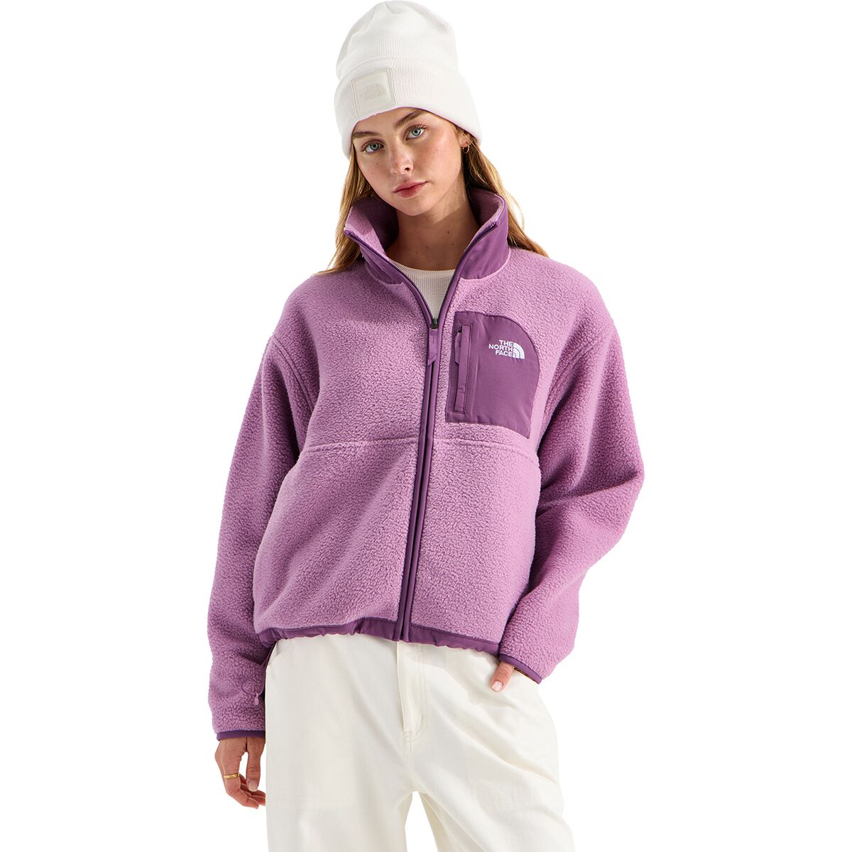 Image of The North Face Yumiori Off Peak Full-Zip Jacket - Women's Hushed Lavender/Chroma Purple, XS