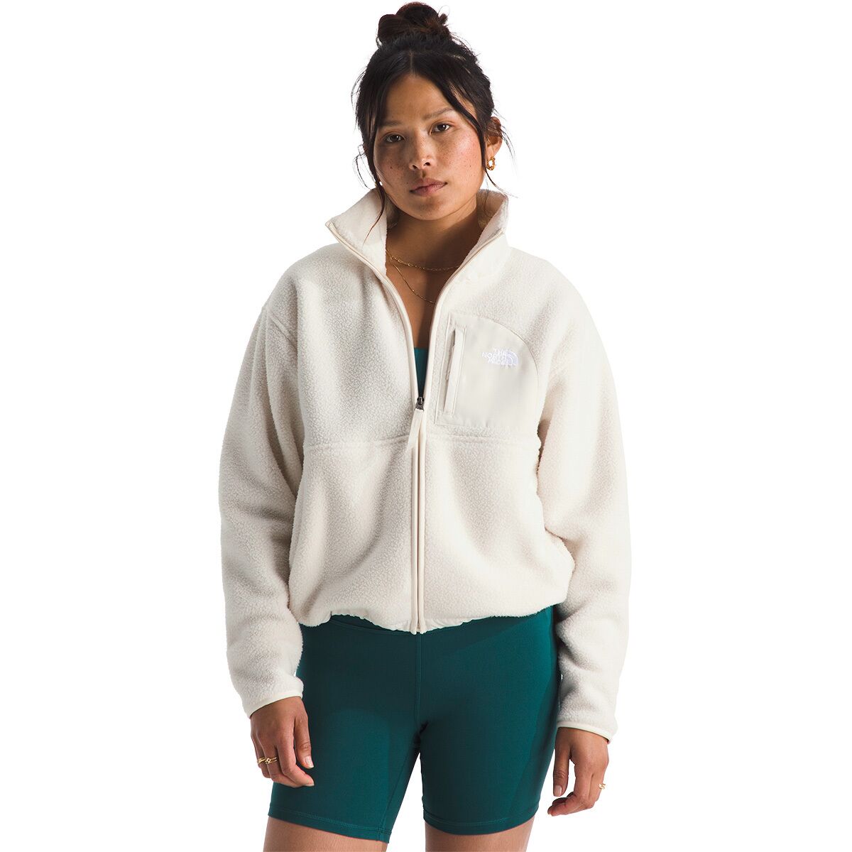 Image of The North Face Yumiori Off Peak Full-Zip Jacket - Women's White Dune, XL