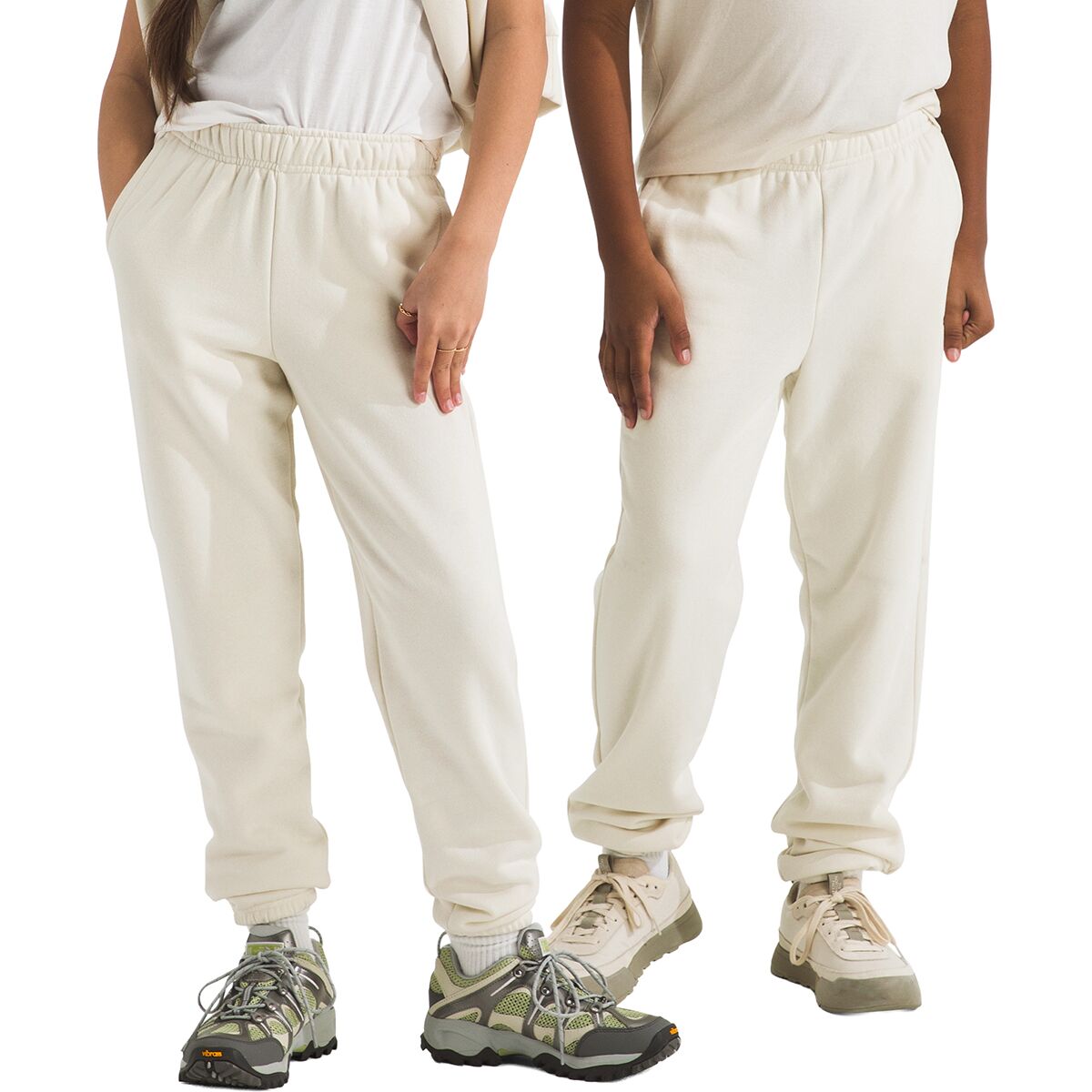 Image of The North Face Evolution Embroidered Pant - Kids' White Dune, L