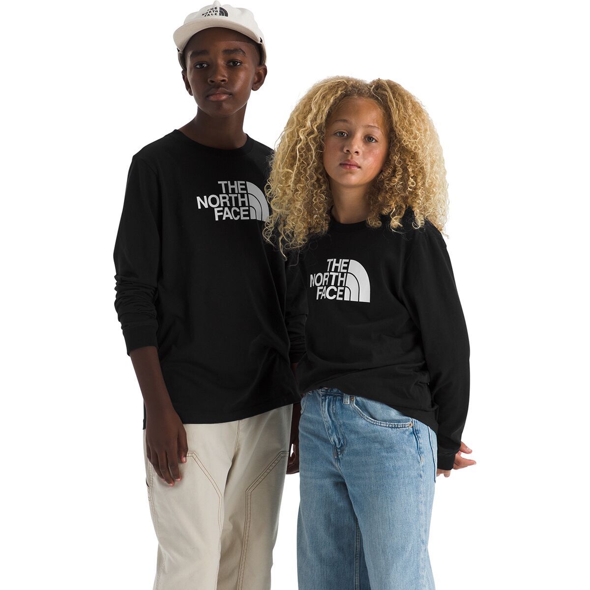 Image of The North Face Evolution Half Dome Long-Sleeve T-Shirt - Kids' TNF Black, M