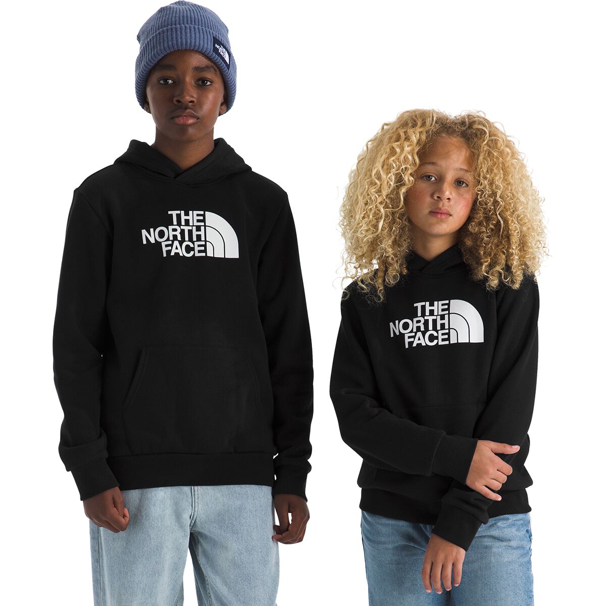 Image of The North Face Evolution Half Dome Pullover Hoodie - Kids' TNF Black, L