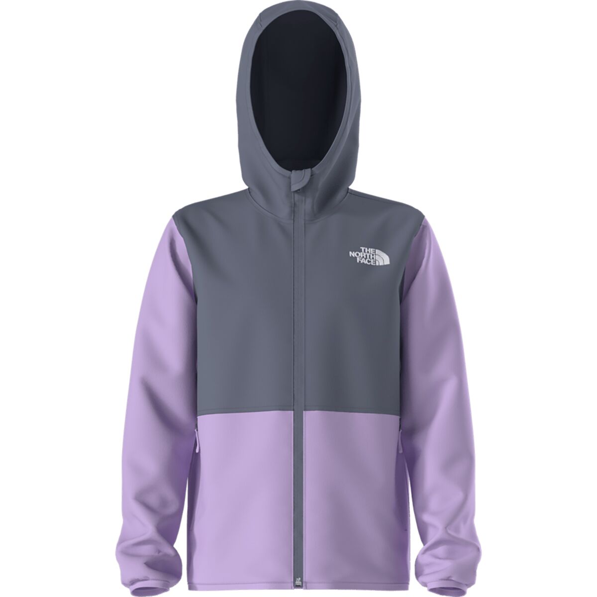 Image of The North Face Glacier Full-Zip Hoodie - Kids' Lite Lilac/Twilight Galaxy, XL