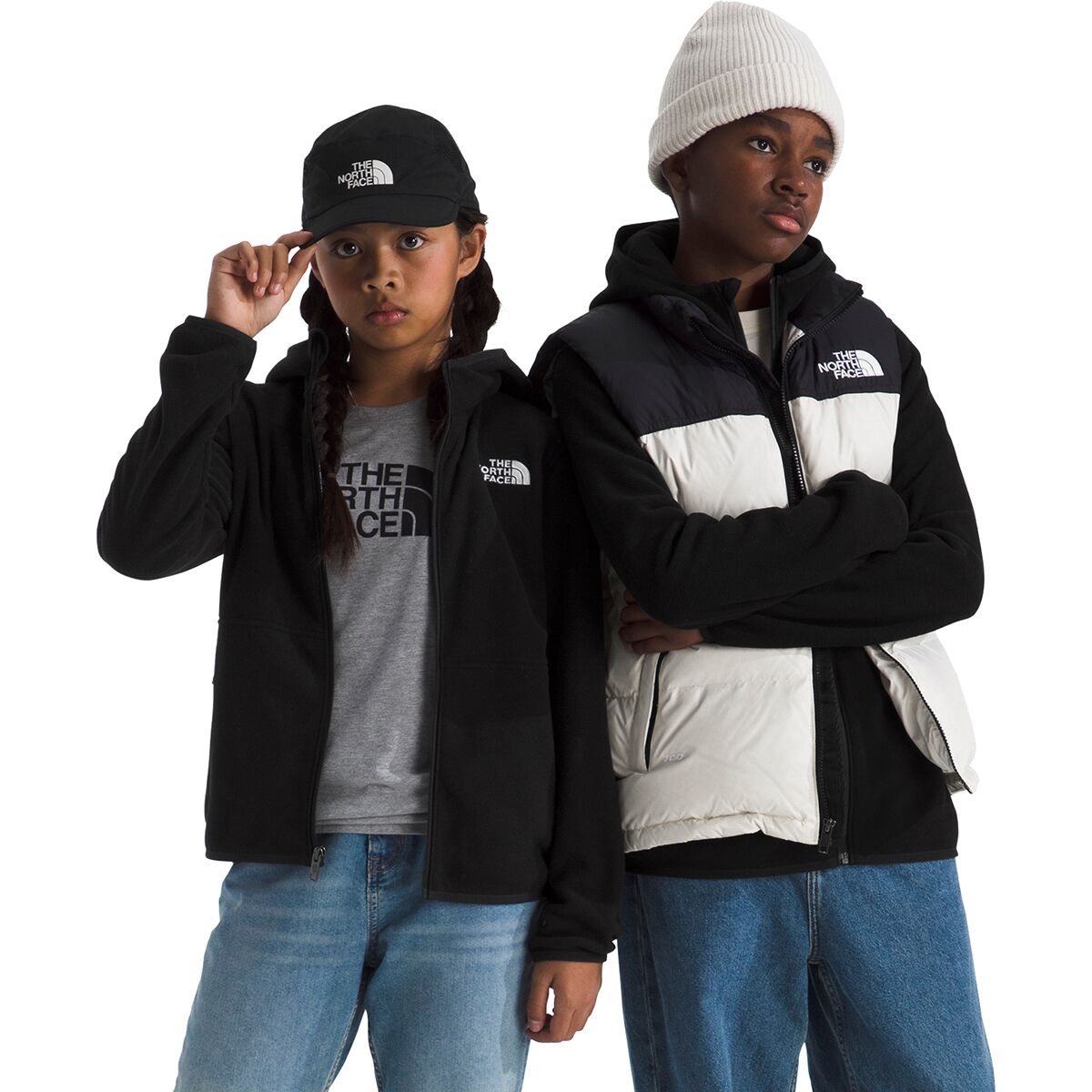 Image of The North Face Glacier Full-Zip Hoodie - Kids' TNF Black, XS
