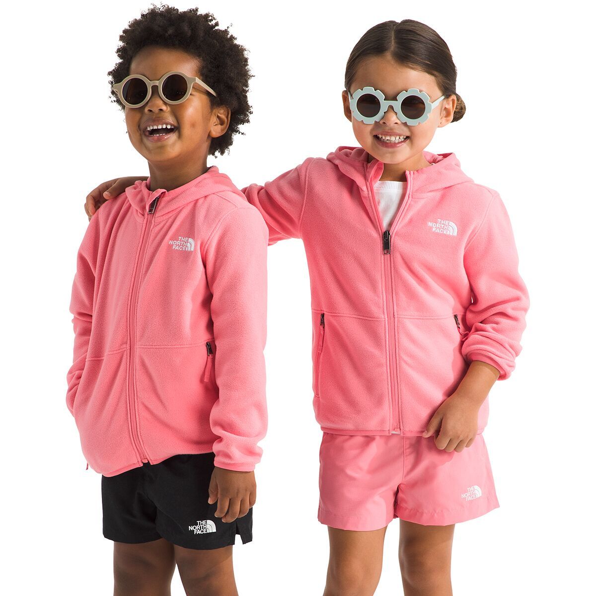 Image of The North Face Glacier Full-Zip Hoodie - Toddlers' Coral Crush, 4T