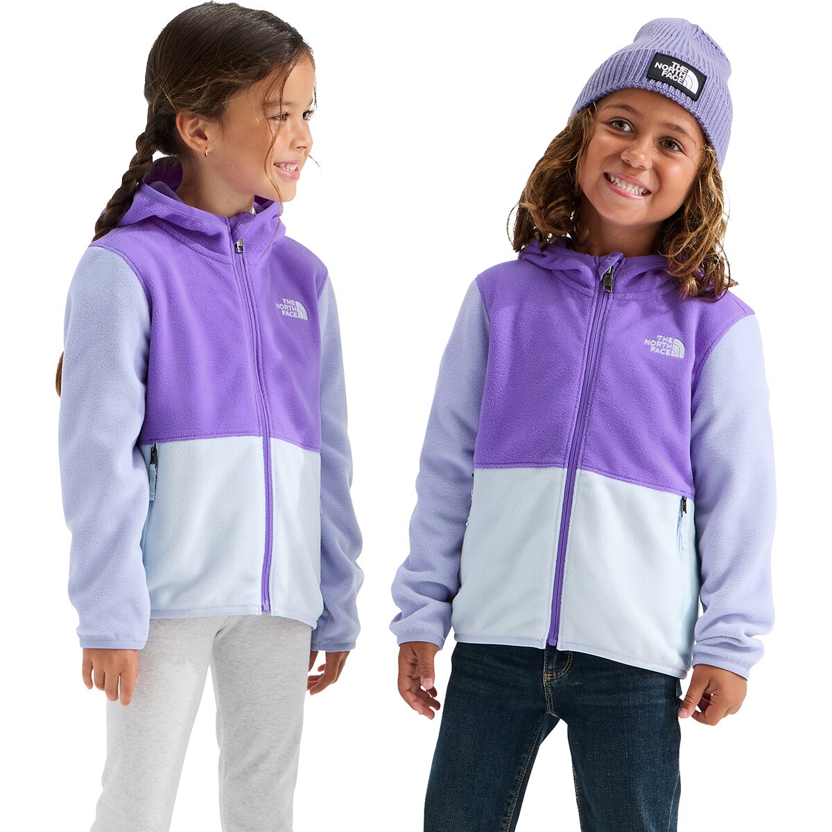 Image of The North Face Glacier Full-Zip Hoodie - Toddlers' Elevation Purple/Ice Lilac/Pale Plum, 5T