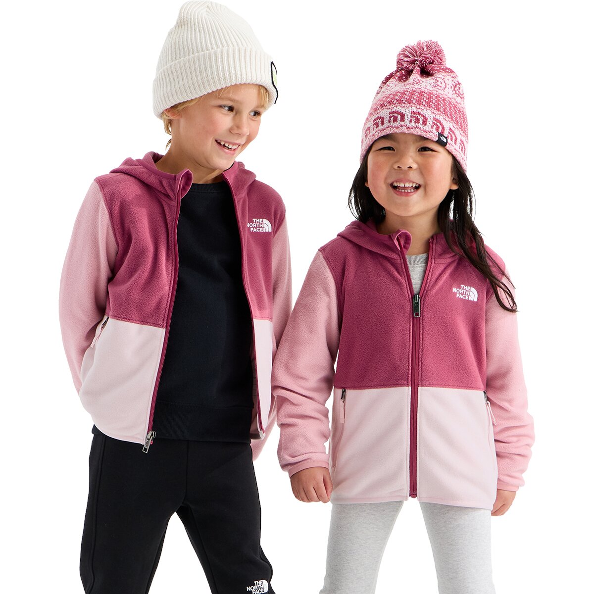 Image of The North Face Glacier Full-Zip Hoodie - Toddlers' Fermented Clay/Pale Blossom/Primrose, 4T