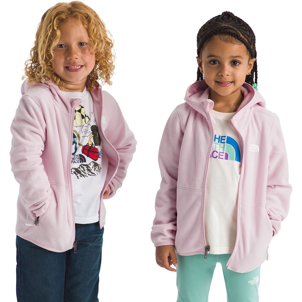 Image of The North Face Glacier Full-Zip Hoodie - Toddlers' Pale Blossom, 2T