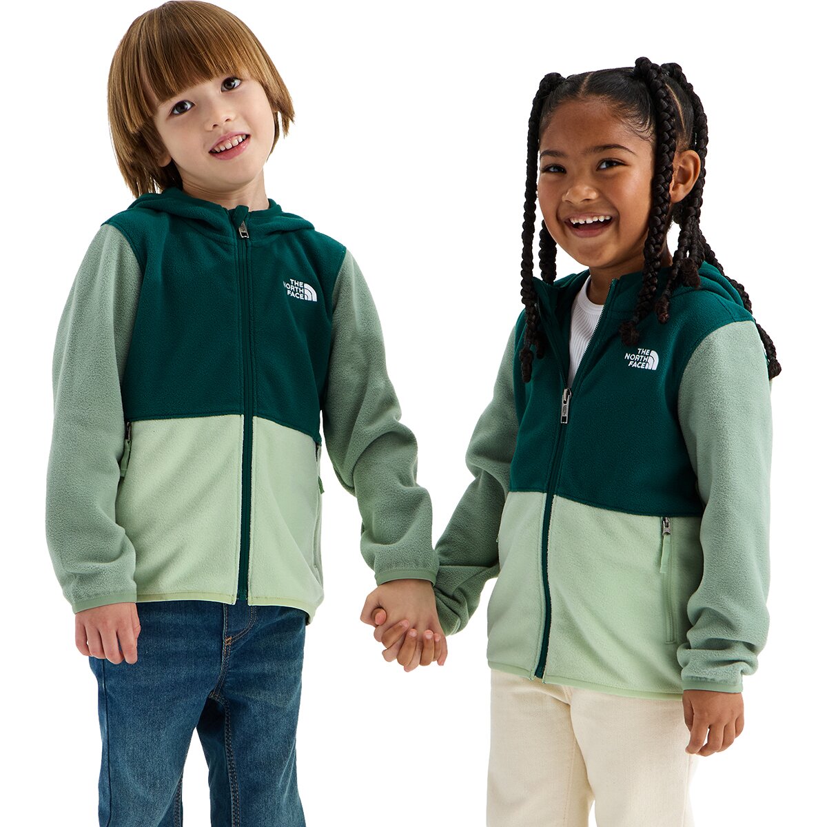 Image of The North Face Glacier Full-Zip Hoodie - Toddlers' Pacific Teal/Calcified Lime/Slate Moss, 6T