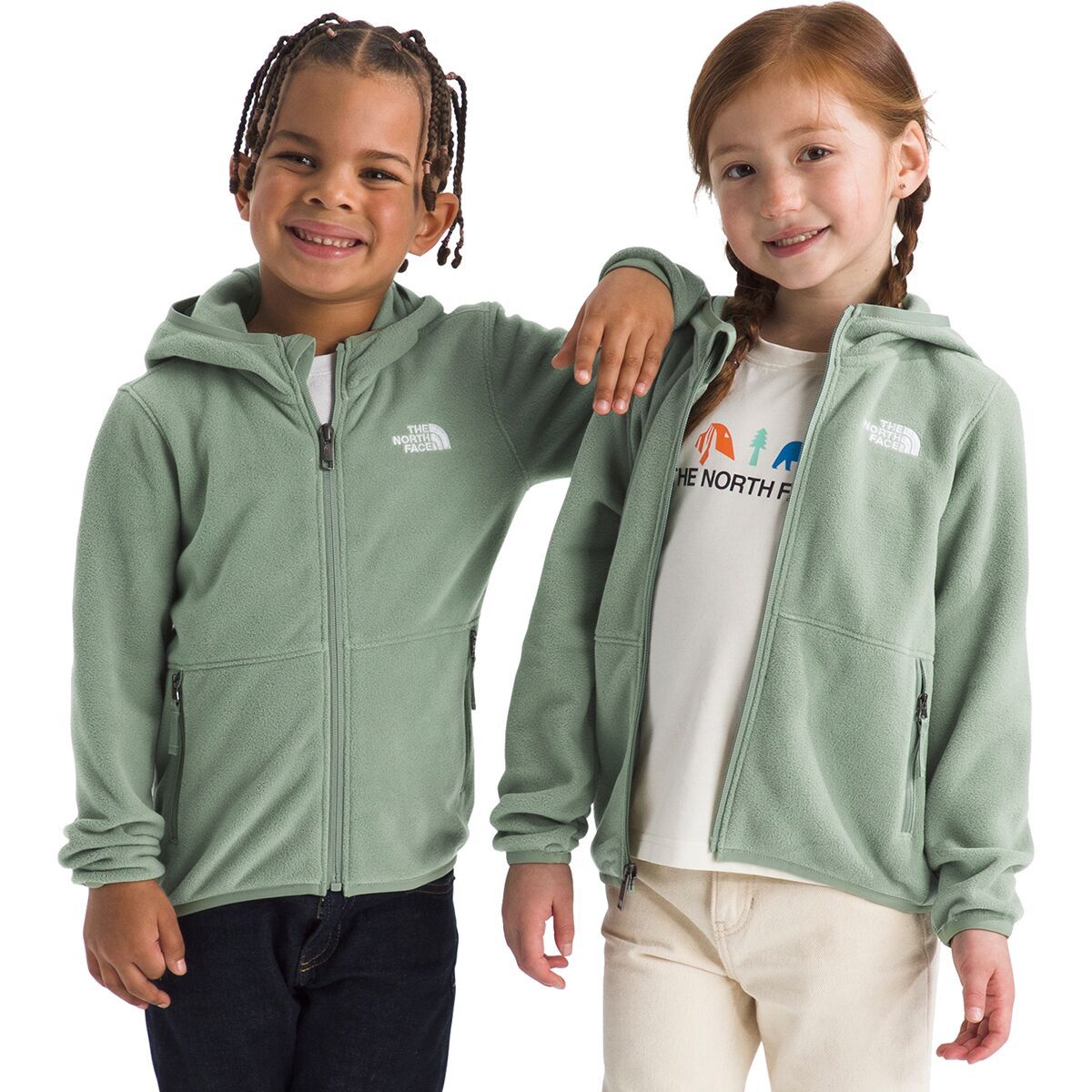 Image of The North Face Glacier Full-Zip Hoodie - Toddlers' Slate Moss, 2T