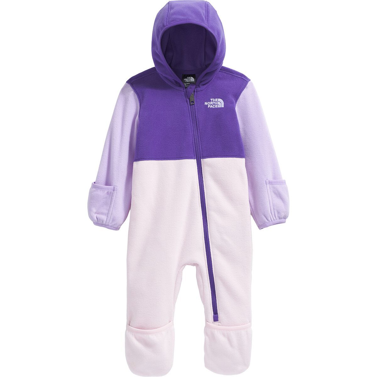 Image of The North Face Glacier One-Piece Bunting - Infants' Peak Purple/Lite Lilac/Pale Blossom, 3M
