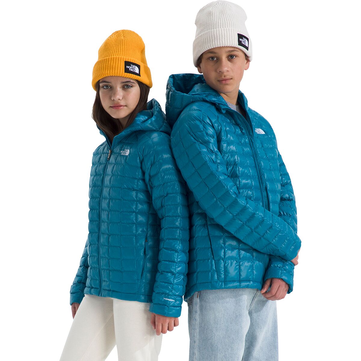 Image of The North Face ThermoBall Hooded Jacket - Kids' Dusk Blue, XXL