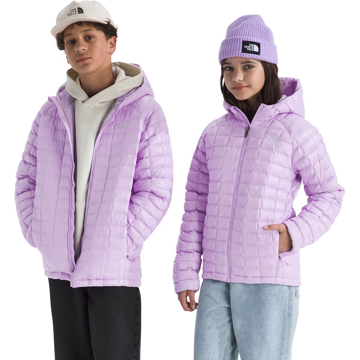 Image of The North Face ThermoBall Hooded Jacket - Kids' Lite Lilac, L
