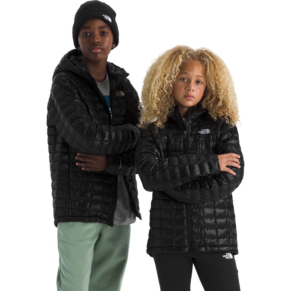 Image of The North Face ThermoBall Hooded Jacket - Kids' TNF Black, XXL