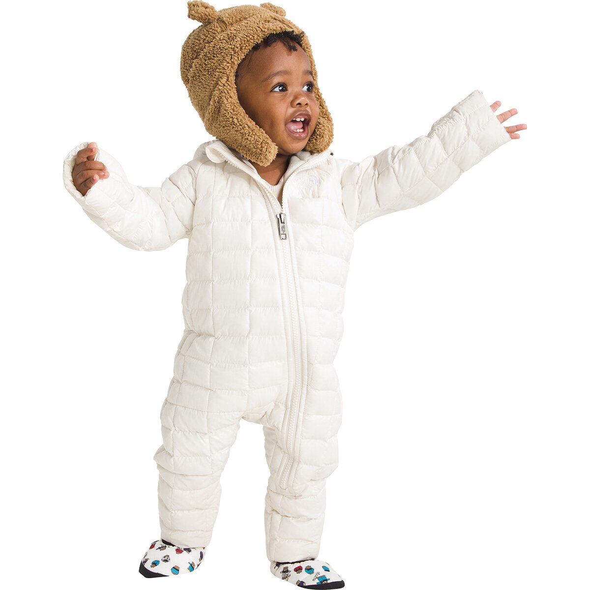 Image of The North Face ThermoBall One-Piece - Infants' White Dune, 18M