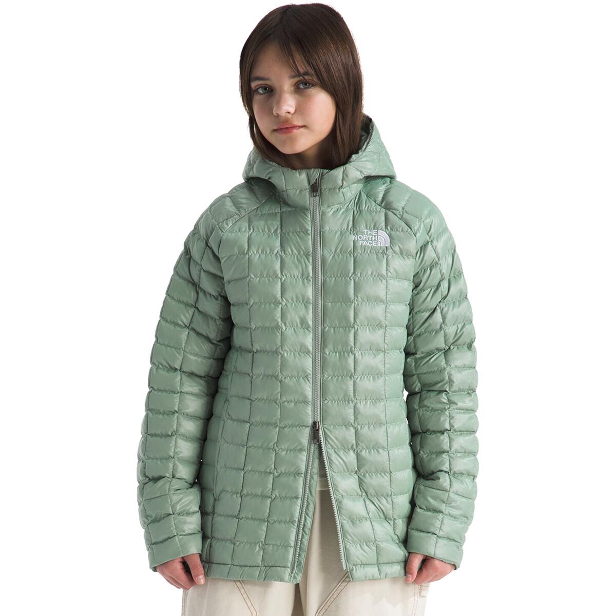 Image of The North Face Thermoball Parka - Girls' Slate Moss, M