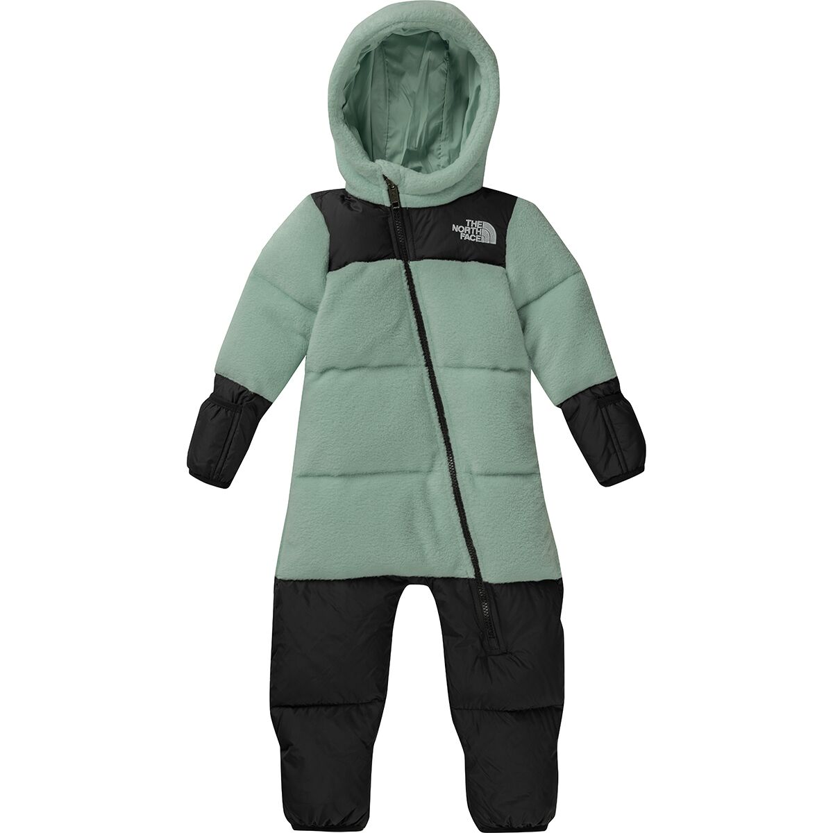 Image of The North Face 1996 Retro Nuptse Fleece One-Piece - Infants' Muted Pine, 3M