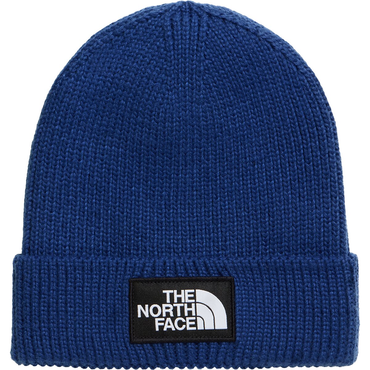 Image of The North Face Logo Box Cuffed Beanie Bold Blue, One Size