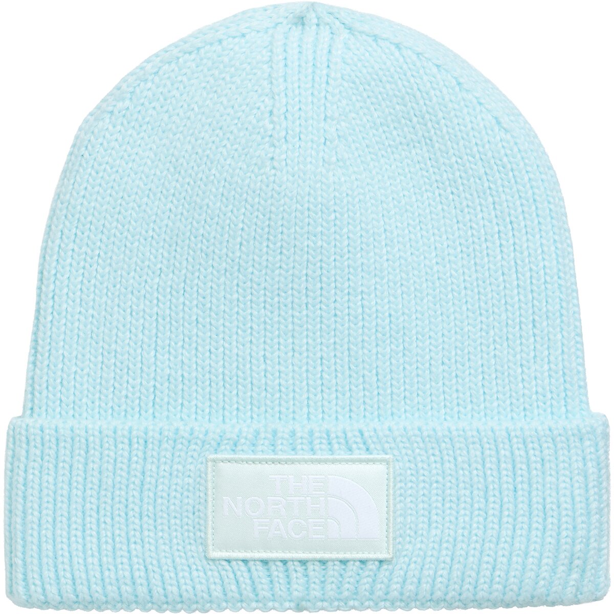 Image of The North Face Logo Box Cuffed Beanie Glacier, One Size