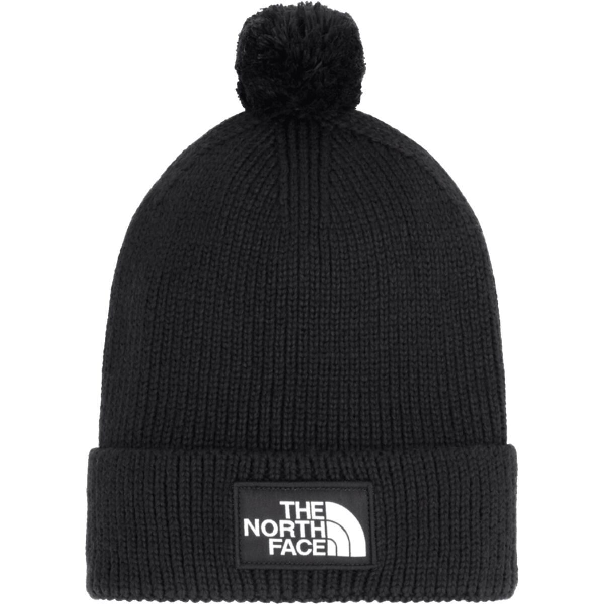 Image of The North Face Logo Box Pom Beanie TNF Black, One Size