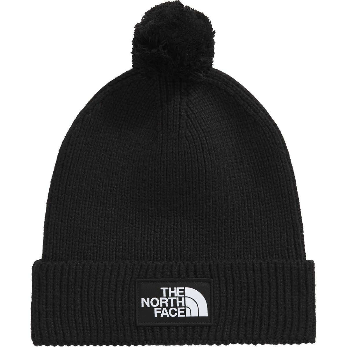 Image of The North Face Logo Box Pom Beanie TNF Black, One Size