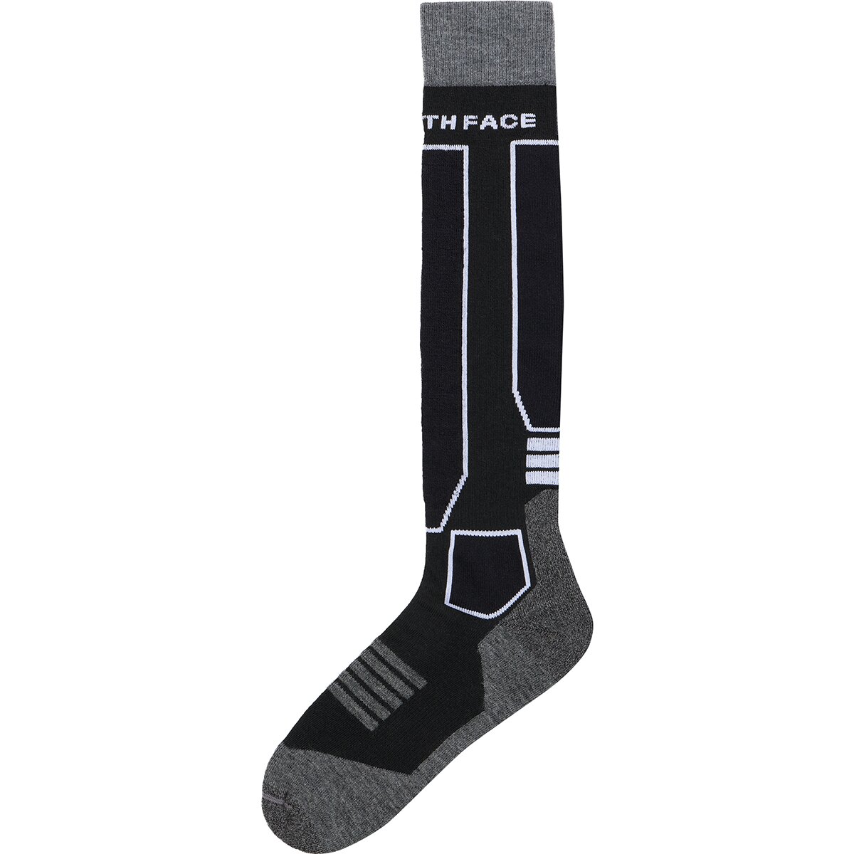 Image of The North Face Resort Ski Sock Monument Grey/TNF Black, S