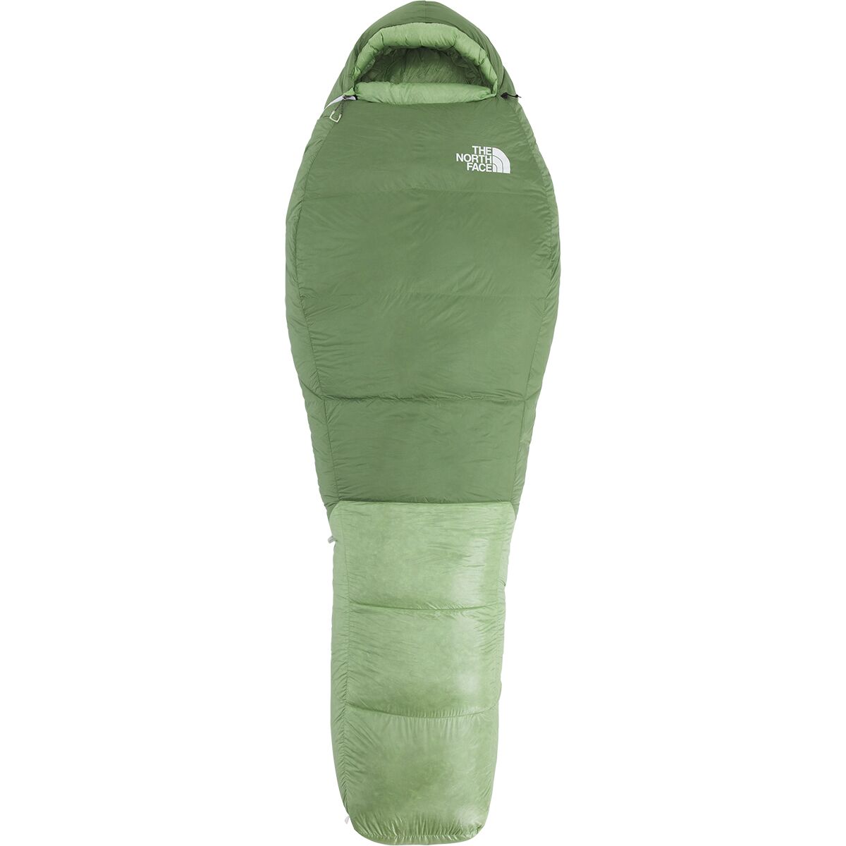 The North Face Green Kazoo Sleeping Bag: 0F Down Forest Shade/Forest Shade, Short/Right Zip