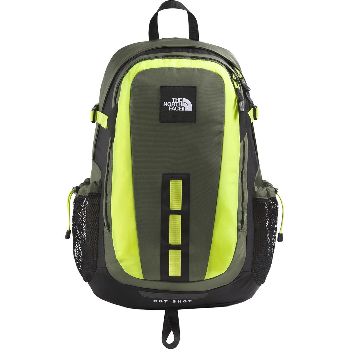 Image of The North Face Hot Shot SE Backpack New Taupe Green/TNF Black/Fizz Lime, One Size