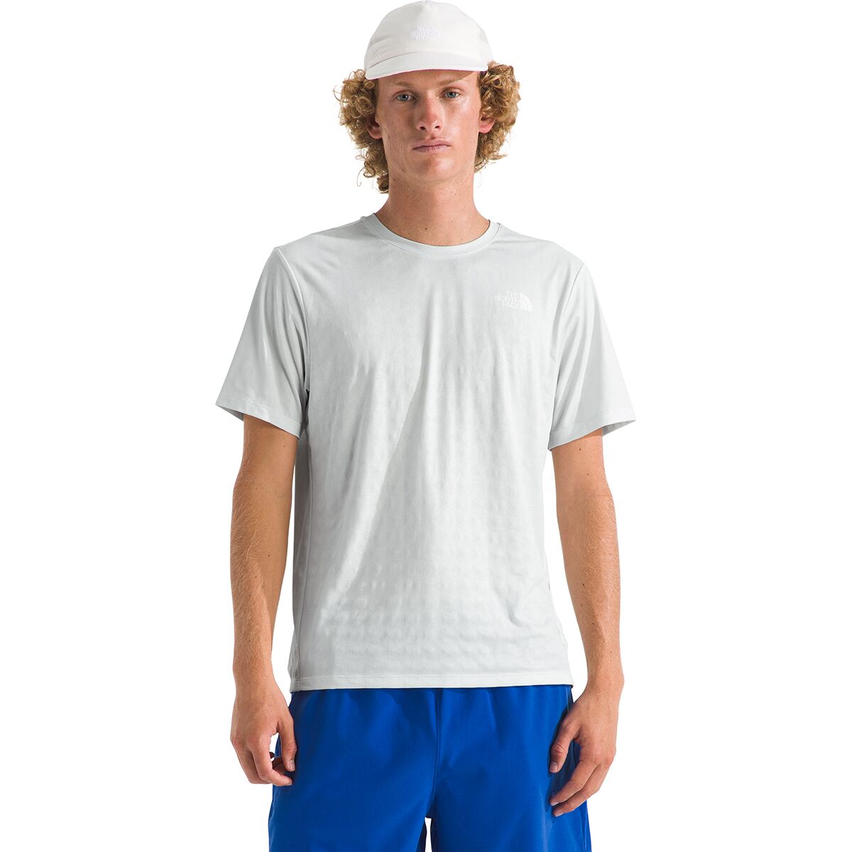 Image of The North Face 24/7 Pentadome Embossed Reg T-Shirt - Men's Pearl Stone, L