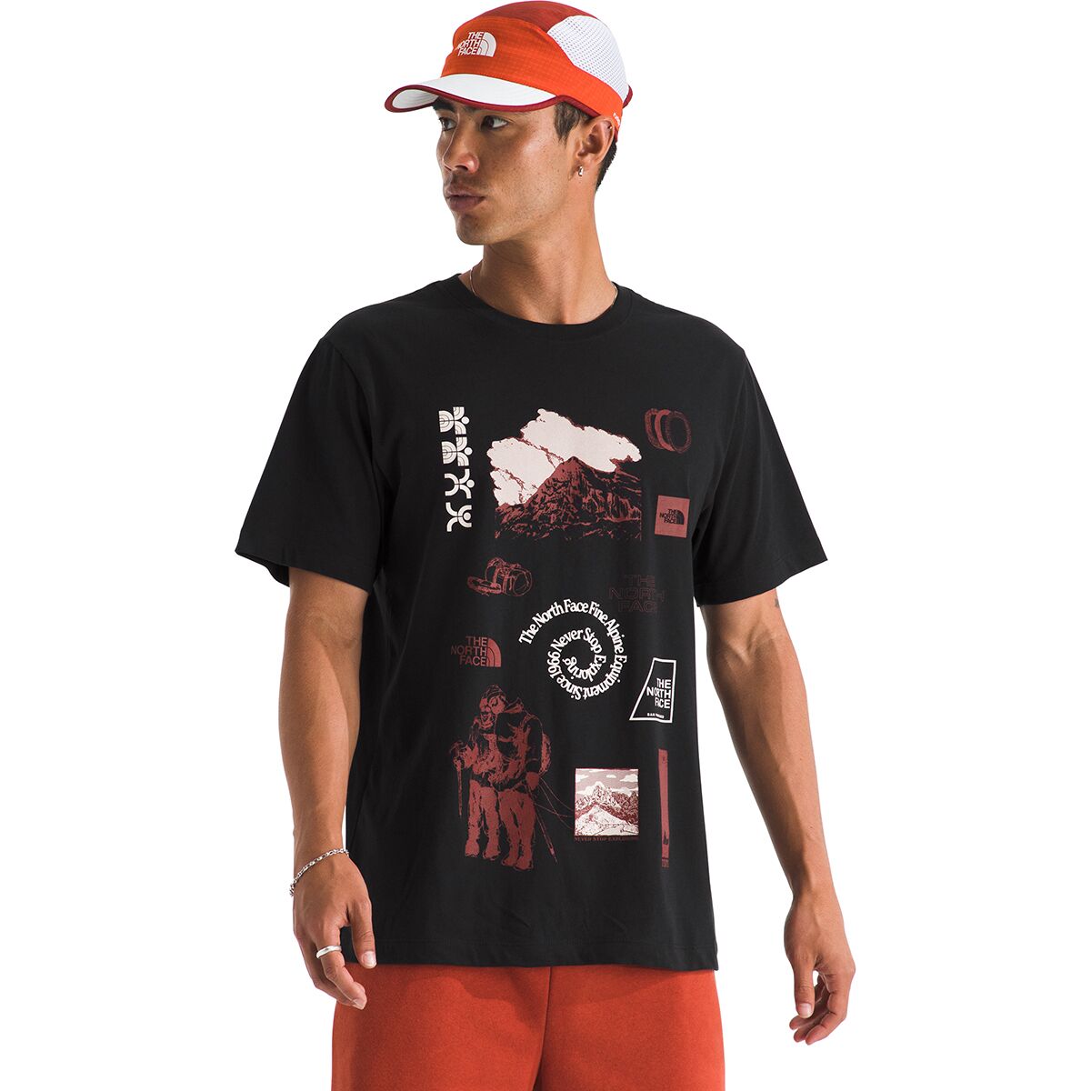 Image of The North Face Indigo Illusion Regular Short-Sleeve T-Shirt - Men's TNF Black, S