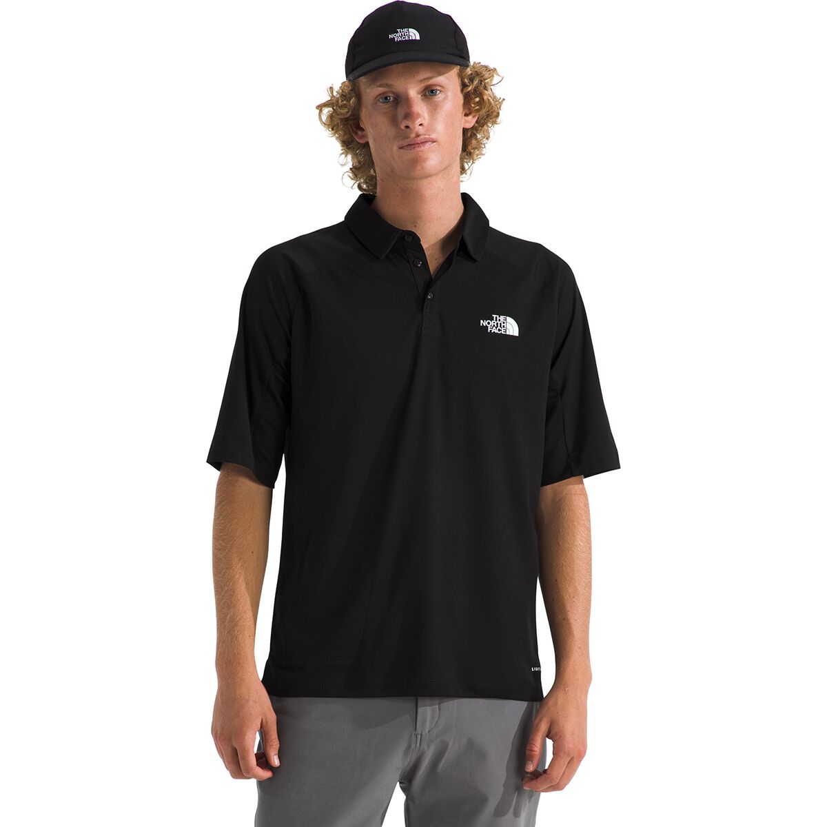 Image of The North Face LIGHTRANGE Packable Short-Sleeve Polo - Men's TNF Black, XXL