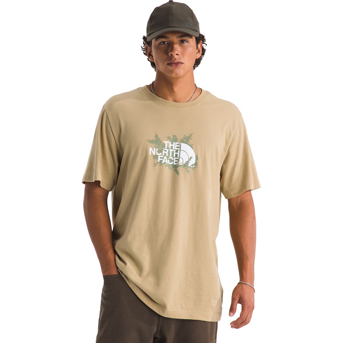 Image of The North Face Meadow Mist Regular Short-Sleeve T-Shirt - Men's Khaki Stone, XL