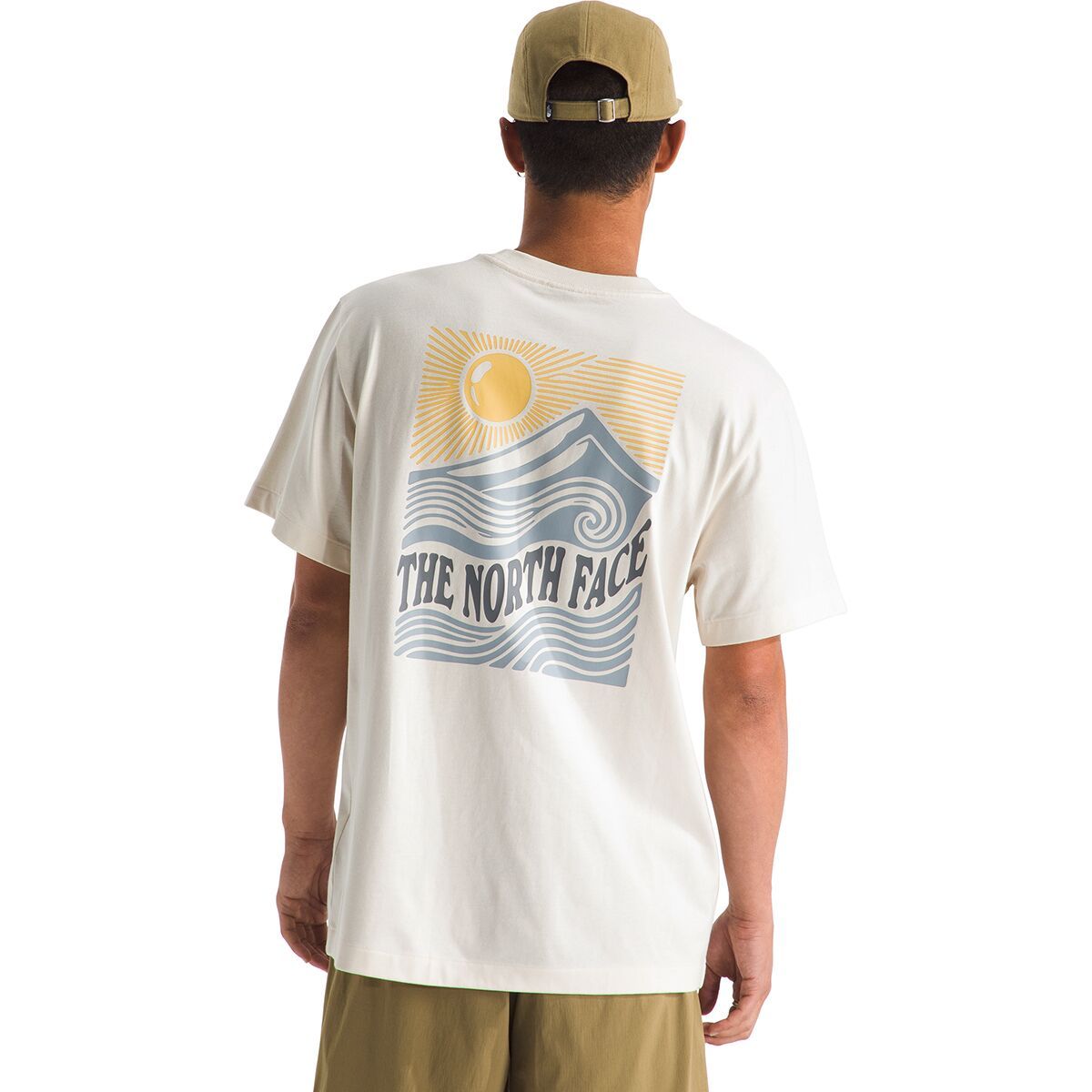 Image of The North Face Mountain Escape Relaxed Graphic T-Shirt - Men's White Dune, XL