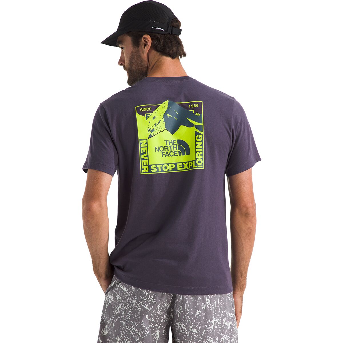 Image of The North Face Mountain Scape Regular Short-Sleeve T-Shirt - Men's Endless Dusk, S
