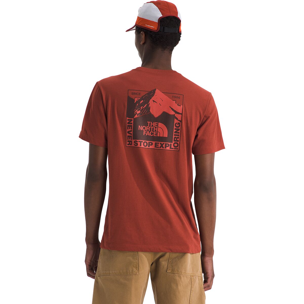 Image of The North Face Mountain Scape Regular Short-Sleeve T-Shirt - Men's Iron Clay, S