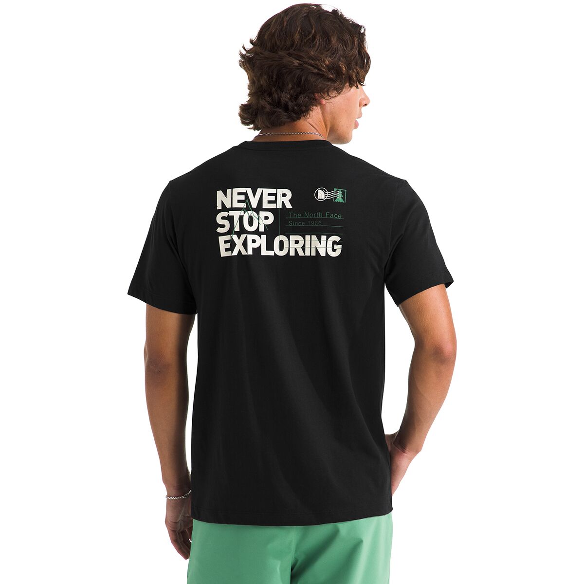 Image of The North Face Never Stop Postcard Regular Short-Sleeve T-Shirt - Men's TNF Black, S