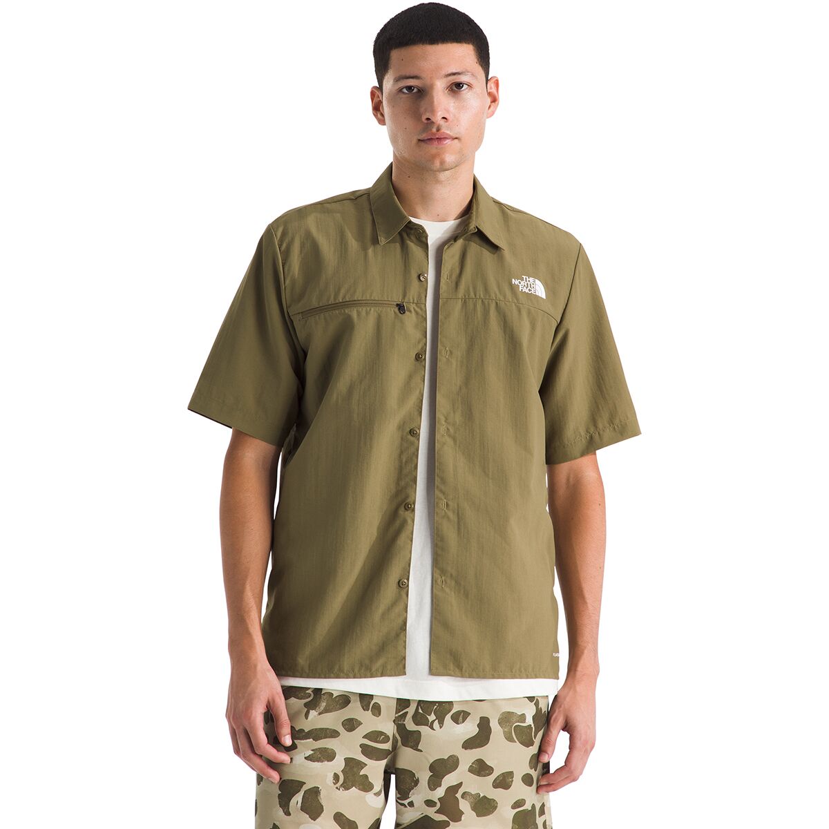Image of The North Face Packable Short-Sleeve Shirt - Men's Cedar, XL