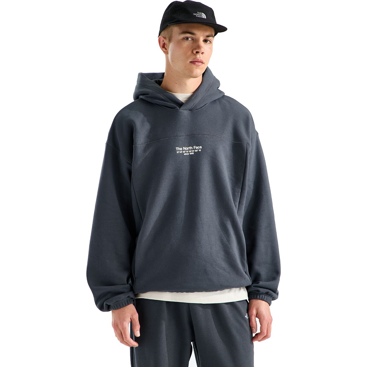 Image of The North Face Places We Love Aconcagua Hoodie - Men's Anthracite Grey, M