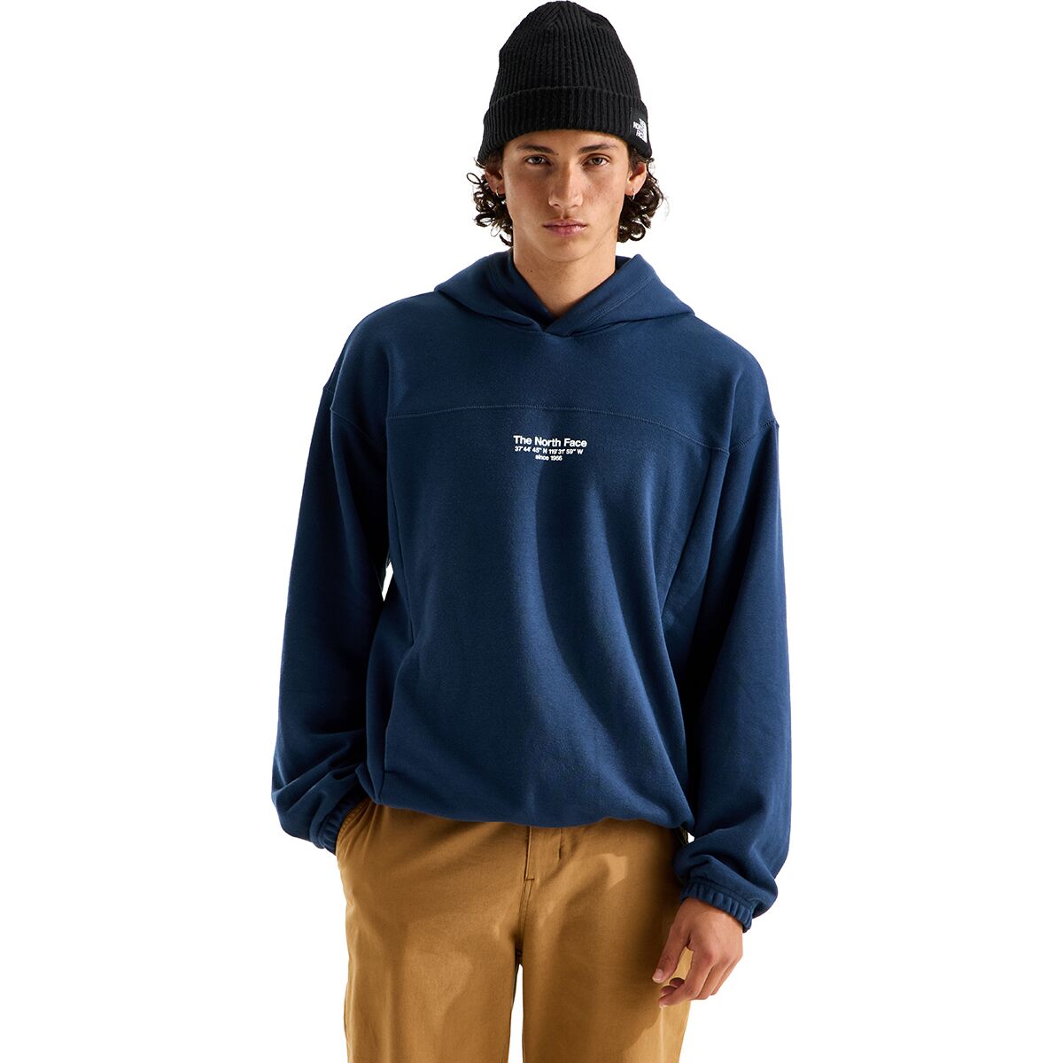 Image of The North Face Places We Love Everest Hoodie - Men's Summit Navy, L