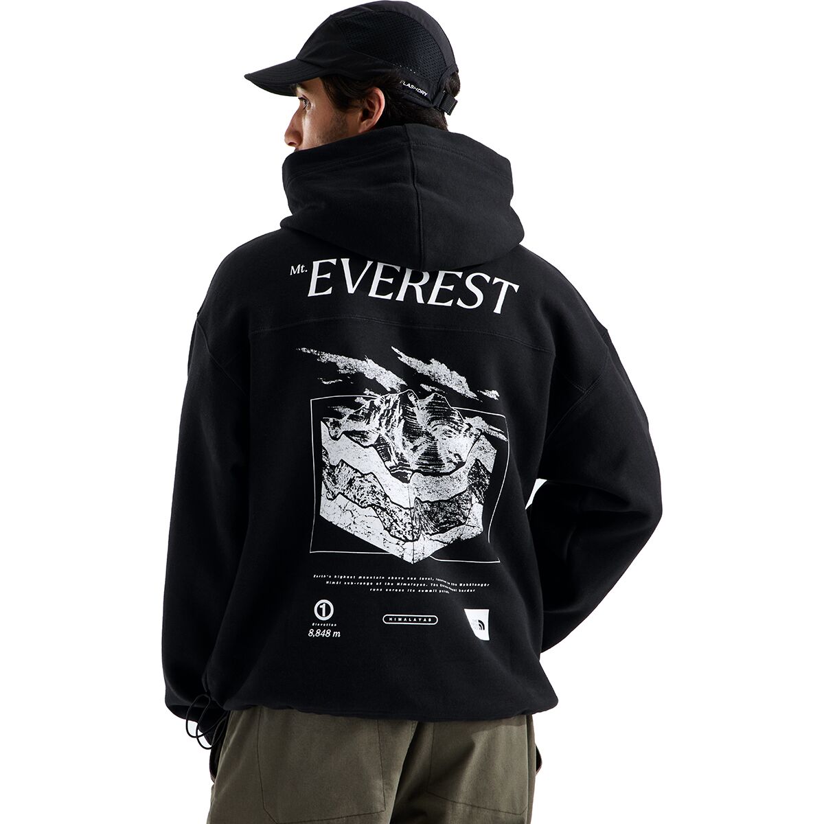 Image of The North Face Places We Love Everest Hoodie - Men's TNF Black, M