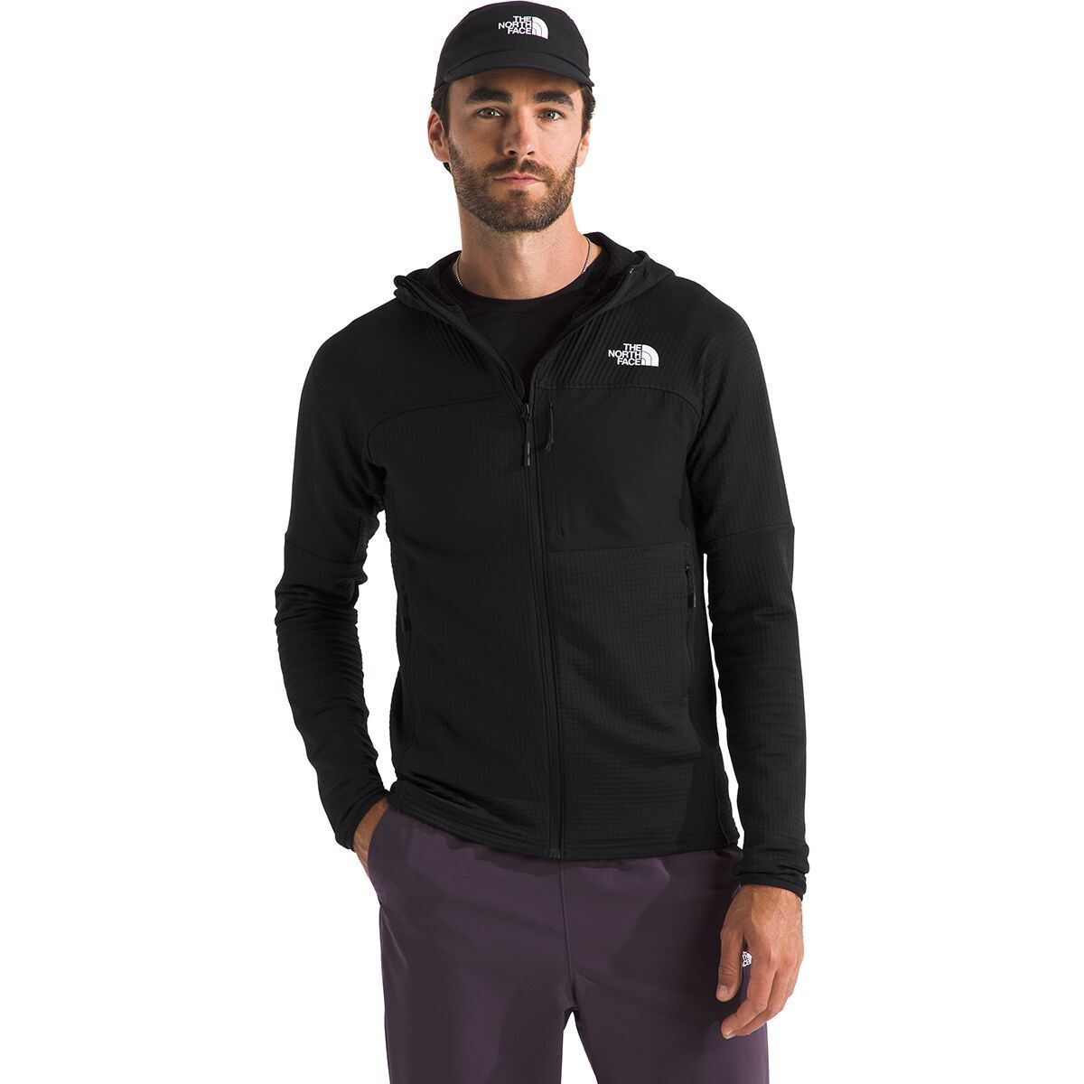 Image of The North Face Polartec Power Grid Stormgap Hoodie - Men's TNF Black, XL