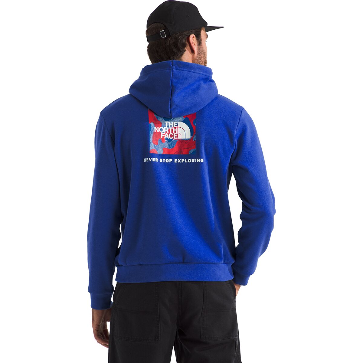 Image of The North Face Red White & Blue Regular Hoodie - Men's TNF Blue, L