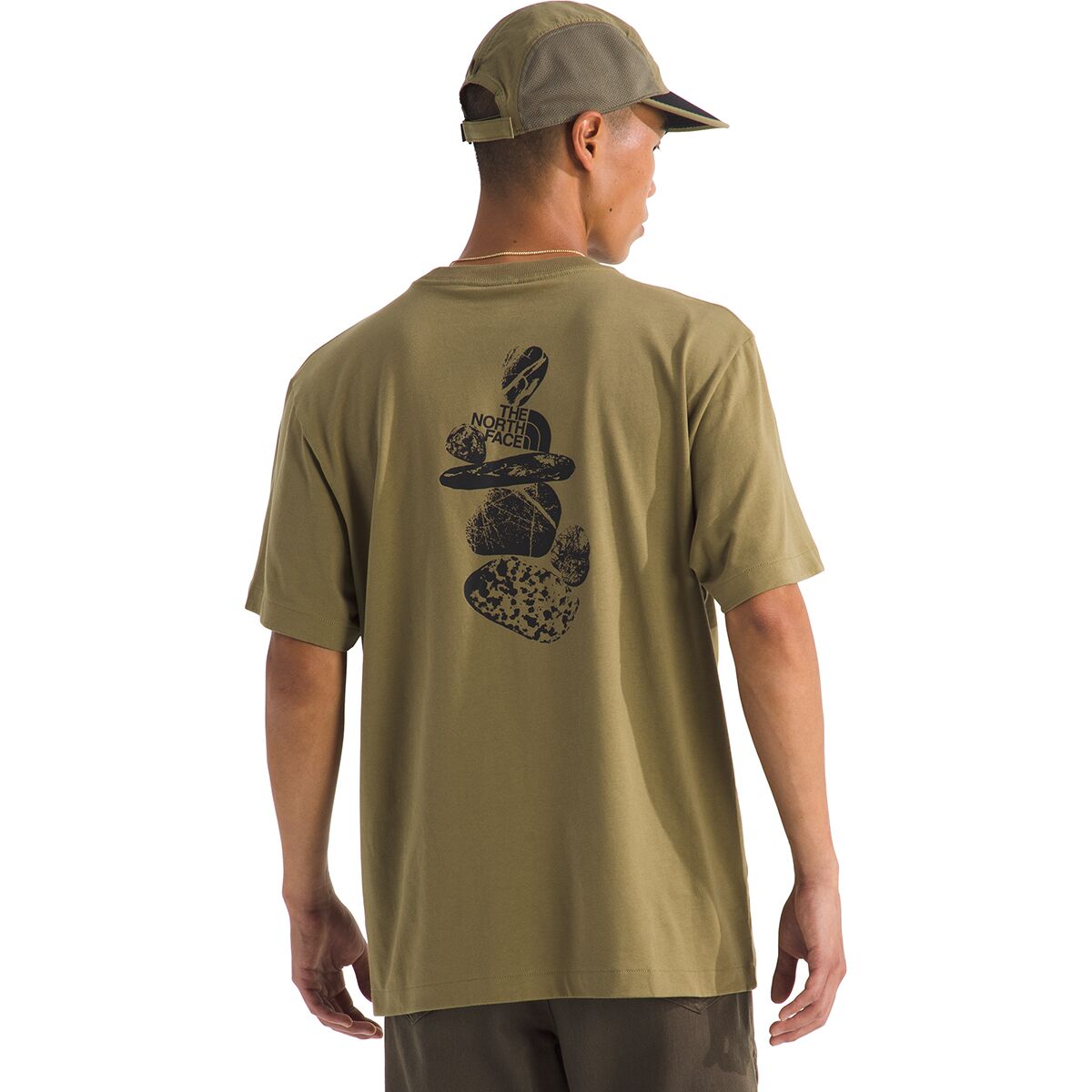 Image of The North Face Stones Relaxed Short-Sleeve Graphic T-Shirt - Men's Cedar, M