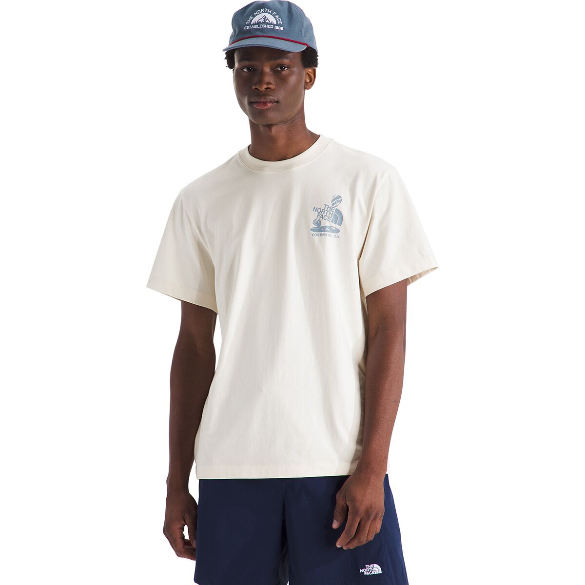 Image of The North Face Stones Relaxed Short-Sleeve Graphic T-Shirt - Men's White Dune, XXL